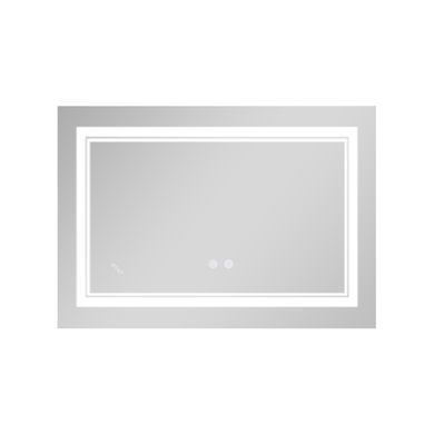 Зеркало Qtap Cardinal (CA1) 800х600 с LED-подсветкой Touch, с антизапотеванием, с диммером, рег. темп. цвета (3000-6500K) Reverse QT0478C8060