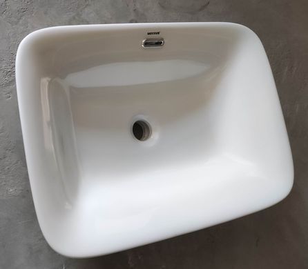 Раковина врізна на стільницю Mixxus Premium STYLE-1601 590х420х180mm з переливом (MP6570)