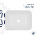 Комплект Qtap Scorpio: Раковина врезная прямоугольная 510х390х145 мм White + Донный клапан PU02