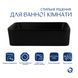 Комплект Qtap Tern: Раковина накладная прямоугольная 480х370х135 мм Matt Black + Донный клапан PU03