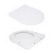 Унитаз подвесной Qtap Robin New безободковый с сиденьем Soft-close QT13332381АSW