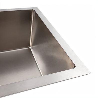 Кухонная мойка Platinum 58*43 нержавейка монтаж под столешницу HSB (квадратный сифон 3,0/1,0)