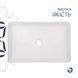 Комплект Qtap Tern: Раковина накладная прямоугольная 600x400x110 мм WHITE + Донный клапан PU02