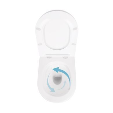 Унитаз подвесной Qtap Scorpio безободковый Ultra Quiet с сиденьем Soft-close QT14332380AW