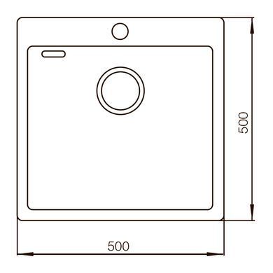 Мийка Mixxus Чорна MX5050-200x1.0-PVD (MX0578)