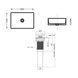 Комплект Qtap Tern: Раковина накладная прямоугольная 610x350x135 мм WHITE + Донный клапан PU02
