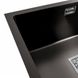Кухонная мойка Platinum Handmade PVD черная монтаж под столешницу HSB 580x430x220