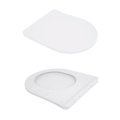 Унитаз подвесной Qtap Jay безободковый Ultra Quiet с сиденьем Soft-close QT07335177W