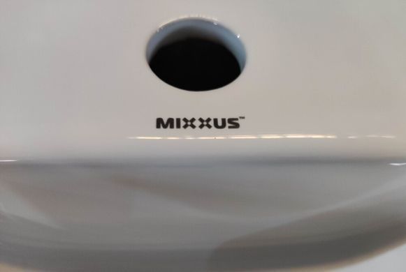 Раковина підвісна Mixxus Premium QUADRO-1201-R 430х265х135mm з отвором під змішувач та переливом (MP6504)