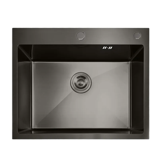 Мийка MIXXUS MH5843 GRAPHITE (MH5843 NANO-BLACK) (3.0/0.8) з нерж. сталі (колір графіт) (MX1931)