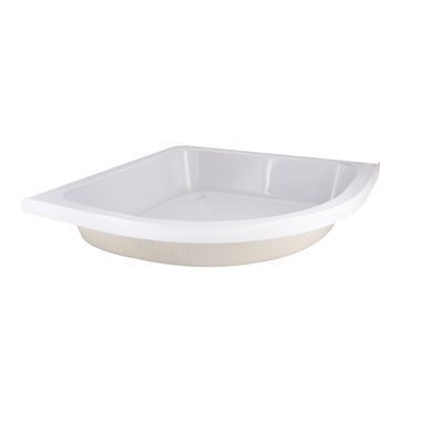 Lidz Latwa SC90x90.SAT.MID.FR Душевая кабина полукруглая, стекло Frost 4 мм + Lidz Душевой поддон KAPIELKA ST90x90x26, с панелью