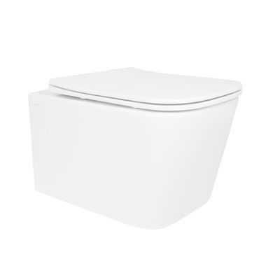 Унитаз подвесной Qtap Crow безободковый с сиденьем Soft-close QT05335171W