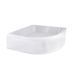 Lidz Latwa SC90x90.SAT.MID.FR Душевая кабина полукруглая, стекло Frost 4 мм + Lidz Душевой поддон KAPIELKA ST90x90x26, с панелью