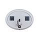 Зеркало Qtap Virgo 780х580 с LED-подсветкой Touch, диммер, рег. яркости QT18783502W