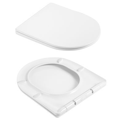 Унитаз подвесной Qtap Taurus безободковый с сиденьем Soft-close QTTAU26W45428