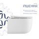 Унитаз подвесной Qtap Taurus безободковый с сиденьем Soft-close QTTAU26W45428