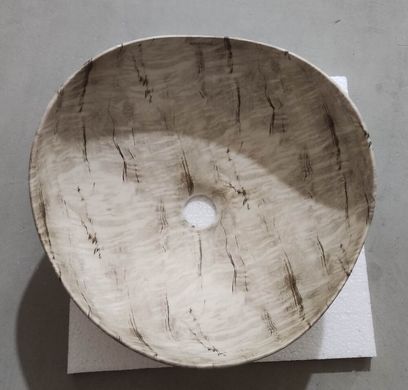 Раковина накладна Mixxus Premium WAVE-0103 MARBLE 380х380х170mm (MP6532)