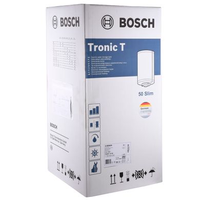 Водонагреватель Bosch Tronic 2000 TR 2000 T 50 SB / 50л, 1500W, Slim