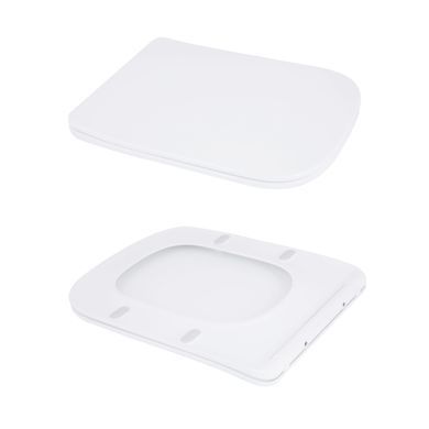 Унитаз-моноблок напольный Qtap Kolibri Ultra Quiet безободковый с сиденьем Soft-close WHITE QT10226380W