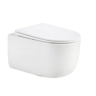 Унитаз подвесной Qtap Taurus Ultra Quiet 515&times;360&times;350 мм, White, с сиденьем Slim Duroplast / Soft-close / Quick Release QTTAU26W49116