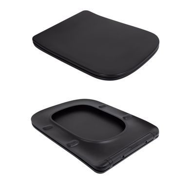 Унитаз подвесной Qtap Tern New Ultra Quiet с сиденьем с сиденьем Soft-Close MATT BLACK QT17332303ASMB