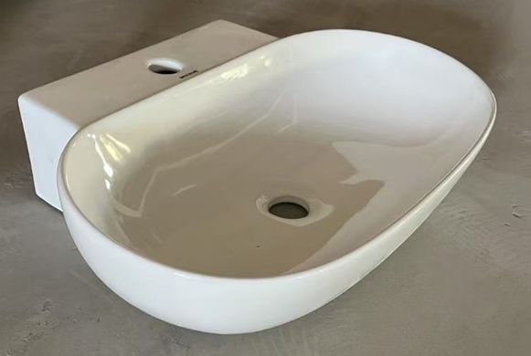Раковина підвісна MIXXUS PREMIUM DIVERSE-0201 560х390х125mm з отвором під змішувач (MP6510)