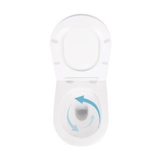 Унитаз подвесной Qtap Scorpio безободковый Ultra Quiet с сиденьем Soft-close QT14332380AW