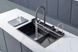 Мийка багатофункціональна Mixxus MH7546-SET-07 DECOR NANO-BLACK з вбудованим змішувачем (MX9578)