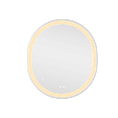 Зеркало Qtap Gemini 800х700 с LED-подсветкой Touch, с антизапотеванием, с диммером, рег. темп. цвета (3000-6500K) Reverse QT2578R8071W