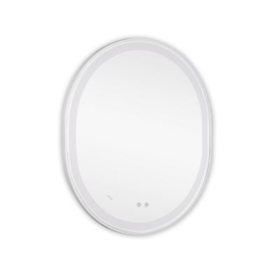 Зеркало Qtap Gemini 800х700 с LED-подсветкой Touch, с антизапотеванием, с диммером, рег. темп. цвета (3000-6500K) Reverse QT2578R8071W