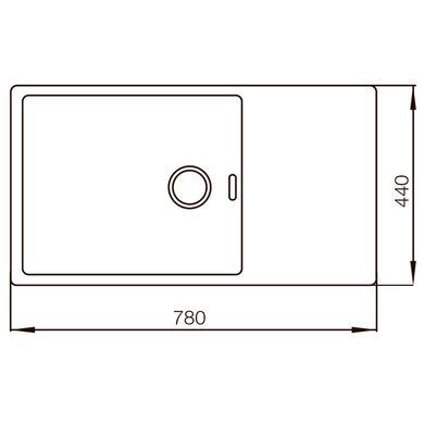Мийка Mixxus MX7844-200x1.2-PVD-Black (MX0561)