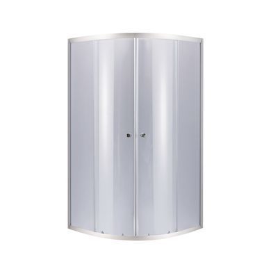 Lidz Latwa SC90x90.SAT.HIGH.GR Душевая кабина полукруглая, стекло тон 4 мм + Lidz Душевой поддон KAPIELKA ST90x90x41, с панелью