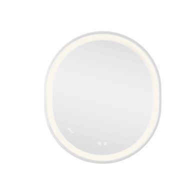 Зеркало Qtap Gemini 800х700 с LED-подсветкой Touch, с антизапотеванием, с диммером, рег. темп. цвета (3000-6500K) Reverse QT2578R8071W