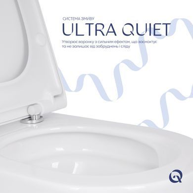 Унитаз подвесной Qtap Scorpio ML Ultra Quiet 490&times;365&times;325 мм, с сиденьем Soft-close MagLock, White QTSCOML26W49622