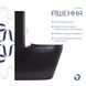 Унитаз напольный Qtap Scorpio Ultra Quiet безободковый с сиденьем Soft-Close MATT BLACK QT14226088AMB