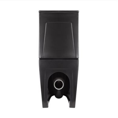 Унитаз напольный Qtap Robin Ultra Quiet безободковый с сиденьем Soft-Close MATT BLACK QT13226083AMB