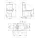 Унитаз напольный Qtap Robin Ultra Quiet безободковый с сиденьем Soft-Close MATT BLACK QT13226083AMB
