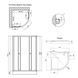Душевая кабина Lidz Latwa SC80x80.SAT.LOW.GR, стекло тон. 4 мм + Lidz Душевой поддон KAPIELKA ST80x80x15