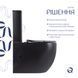 Унитаз напольный Qtap Robin Ultra Quiet безободковый с сиденьем Soft-Close MATT BLACK QT13226083AMB