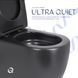 Унитаз напольный Qtap Robin Ultra Quiet безободковый с сиденьем Soft-Close MATT BLACK QT13226083AMB