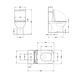 Унитаз-компакт Qtap Crow безободковый с сиденьем Soft-close QT05222170W