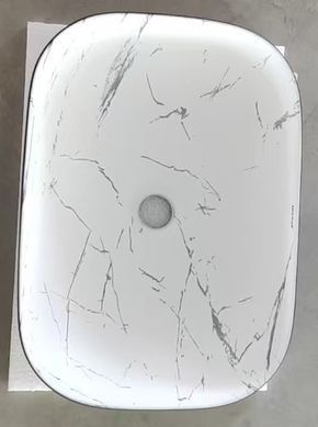 Раковина накладна MIXXUS PREMIUM DIVERSE-0112 MARBLE-BLACK 455х325х135mm (MP6541)
