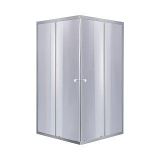 Душевая кабина Lidz Wawel SC80x80.SAT.LOW.GR, стекло тон. 4 мм + Lidz Душевой поддон KAPIELKA ST80x80х14