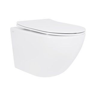 Унитаз подвесной Qtap Jay безободковый с сиденьем Soft-close QT07335175W