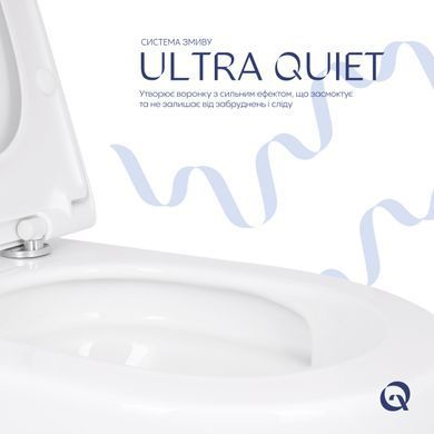 Унитаз подвесной Qtap Robin ML Ultra Quiet 520&times;365&times;365 мм, с сиденьем Soft-close MagLock, White QTROBML26W49623