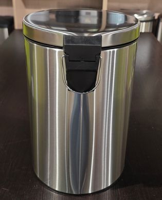 Мусорное ведро с плавным закрытием круглое Mixxus Ellipse-TC0212 SS Color 12л (цвет нержавейка) (MI8399)
