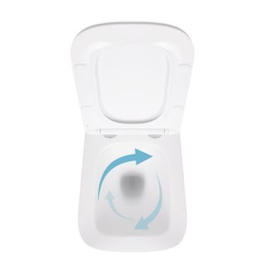 Унитаз подвесной Qtap Crow Ultra Quiet безободковый с сиденьем Soft-close QT05335170W