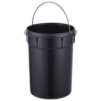 Мусорное ведро с плавным закрытием круглое Mixxus Ellipse-TC0212 SS Color 12л (цвет нержавейка) (MI8399)