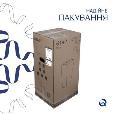 Комплект Qtap Tern: Раковина напольная моноблок 440х380х830 мм White + Донный клапан PU02O