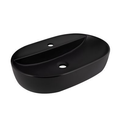 Раковина-чаша Qtap Scorpio 600х400х120 Matt black QT142203MBMBN